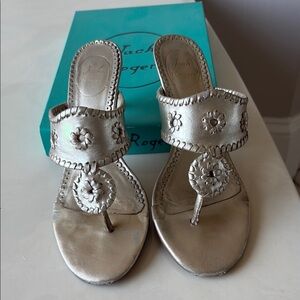 Jack Rogers -Women's Sandals Marisa Size 8 Platinum